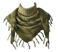 Explore Land, Sciarpa tattica in cotone Shemagh Keffiyeh da deserto, con nappe, per uomo e donna, Fogliame, taglia unica