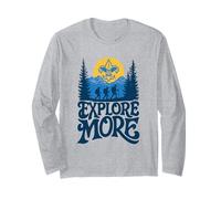 Explore More! Hiking Scouts BSA Cub Scouting Outdoor Maglia a Manica