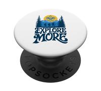 Explore More! Hiking Scouts BSA Cub Scouting Outdoor PopSockets PopGrip Adesivo