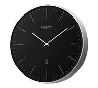 Explore Scientific Orologio da parete (25cm) No Numbers Black e Silver RAC1001