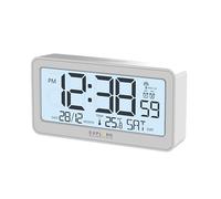 Explore Scientific - Sveglia radiocontrollata RDC1000GYE000 con display e temperatura - Bianco