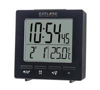 Explore Scientific Orologio Sveglia Digitale con Temperatura Interna Doppio allarme Display LCD colore Nero - RDC1005BLK