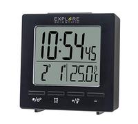 Explore Scientific Orologio Sveglia Digitale con Temperatura Interna Doppio allarme Display LCD colore Nero - RDC1005BLK
