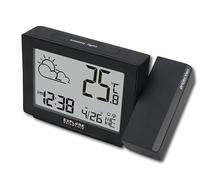 EXPLORE SCIENTIFIC RPW3001 Orologio a Proiezione, con Meteo, Radiocontrollato, Barometro, Visualizzazione Temperatura Interna, Nero