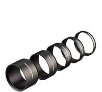 Explore Scientific Set tubi prolunga M48 5 pezzi per astrofotografia | Cinque tubi da 5 a 30 mm, filetti M48x0,75 interni ed esterni, apertura 45 mm, per correttori e filtri