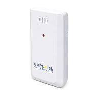 Explore Scientific ST1004H - Sensore wireless per temperatura e umidità con led, Montaggio a parete o con supporto da tavolo, Bianco