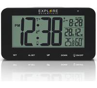 Explore Scientific Sveglia Digitale Stazione Meteo Display LCD Nero RDC1004BLK