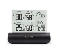 Stazione barometrica Explore Scientific GLASS LCD Wsh4501 Black e Clea