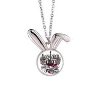 Explore uoThe Harvest Rock Music - Collana con ciondolo a forma di coniglietto, idea regalo