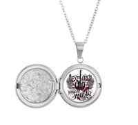 Explore uoThe Harvest Rock Music - Collana con medaglione per foto, idea regalo di compleanno