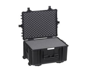 EXPLORER CASES - Valigia Stagna 5823.B con Spugna e Ruote 580x440x330 mm | Valigia stagna ad alta galleggiabilità con ruote e due maniglie laterali, spugna a coni e precubettata, resiste a urti