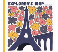 Explorer's Map: Easy Coloring Book for Teens A Wanderlust Coloring Journey,Explorer’s Map Themed Digital Coloring Book