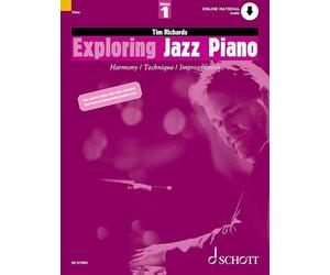 Exploring Jazz Piano Vol. 1 - Harmony / Technique / Improvisation - Piano - Edition with Audio Download - ED 12708D: Harmony / Technique / Improvisation. Vol. 1. Klavier.
