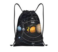 Exploring The Solar System Borsa Palestra Zainetti Unisex Regolabile Borsa con Coulisse per Yoga Vacanze Uomo 36X42Cm