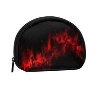 Explosion Burst - Mini portamonete rosso e nero, con cerniera, per monete, chiavi, si possono riporre anche piccoli oggetti che si desidera, Nero , Taglia unica, Portamonete