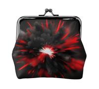 Explosion Burst - Portamonete rosso e nero, piccolo kit da viaggio per viaggi di fine settimana e viaggi di lavoro, Nero , Taglia unica, Portamonete
