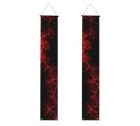 Explosion Burst Red Black print 2025 Graduation Banner, Class of 2025 Congrats Grad Portico Sign Party Supplies 2025 GRAD Banner