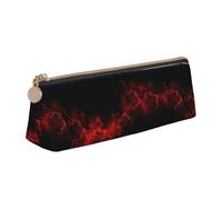 Explosion Burst Rosso Nero Stampa Studenti Forniture Maggiore Capacità Matita Astuccio Penna Scuola Viaggi Ufficio Scrivania, bianco, Taglia unica