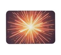 Explosion - Tappetino da bagno con diatomea 3D, assorbe umidità e sporco, con retro in gomma antiscivolo, adatto sotto la porta, per pavimento del bagno, vasca, doccia, lavandino