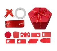 Explosionn Gift Box - Christmas DIY Photo Box, 8-Layer Exploding Photo Album, Reusable Gift Boxes with Love Memory Layers for Creative Wrapping | Multi-Layer Surprise Design for Birthday, Christmas