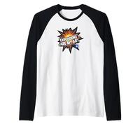 Explosions Are My Art Comic Book Boom Design Maglia con Maniche Raglan