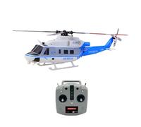 ExploTex GOOSKY E2 UH-1Y 2,4 GHz elicottero RC a 6 canali Dual Brushless con GPS Lidar (RTF/modalità 1 modalità 2 commutabile/blu-bianco), supporta funzioni di sospensione e Smart Connection