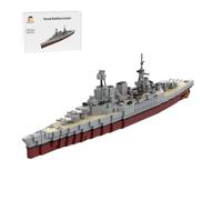 ExploTex Kit In Scala 1:485: Crociatore Di Battaglia Britannico Hood Dalla Seconda Guerra Mondiale (1301 Pezzi), Con Torri Girevoli Principali, Regalo Per Gli Appassionati Militari