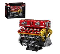 ExploTex Mocsage - Kit motore 60° V12 (4719 pezzi) con vano batteria e motore a L, bel pezzo da collezione per la vetrina