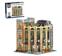 ExploTex Mocsage Street Scene MOC European Department Corner Store con blocchi luminosi (3231 pezzi), simulazione completa della realtà, idee regalo, collezione di decorazioni per la casa