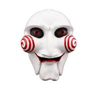 ExploTex Saw The Jigsaw Killer John Kramer Dipinto Horror Maschera Portatile per Halloween Cosplay, Un'esperienza di gioco di ruolo immersiva che aggiunge un'atmosfera festosa e divertimento.