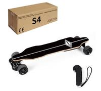 ExploTex Skateboard elettrico, a quattro ruote, con due motori a mozzo da 450 W, impermeabile, assorbimento degli urti, carico massimo 100 kg, 38 km/H (S4-1)