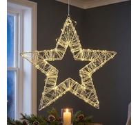 Expo-Börse LED Lampada Sospesa Stella di Natale Timer IP44 H 50cm [EEK: Non valutato]