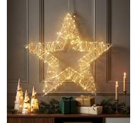 Expo-Börse LED Stella Di Natale Interno/Esterno Timer IP44 H 50 cm [EEK: Non valutato]
