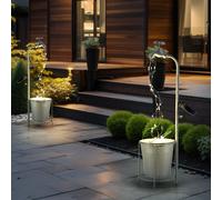 Expo Börse Solarlampe Da Esterno LED, Luce Calda, IP44, H 62 cm, Set 2