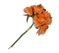 Expo International Fabric Flowers (Pack of 6) Tulle Peach