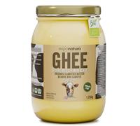 Exponatura Ghee biologico - burro chiarificato secondo l’antica ricetta Ayurvedica - solo da latte di mucche al pascolo - senza lattosio estremamente digeribile - Ghi (1250 g)