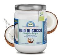 Exponatura Olio di Cocco Vergine Biologico 500 ml - Crudo, Spremuto a Freddo e Non Raffinato - 100% Puro per Uso Alimentare, Cottura e Dieta Keto