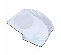 eXpress Net Custodie per CD, 100 pezzi, in carta, con finestra trasparente