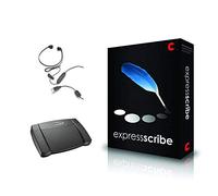 Express Scribe Software di trascrizione professionale con pedale USB (download digitale, licenza e download informazioni saranno all'interno della scatola