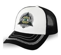 EXPRESS-STICKEREI The Farm - Berretto in rete, regolabile, con chiusura a scatto, Third Eye Cap, Taglia unica
