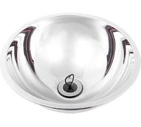 Express Water Lavello, Lavandino Lavabo Lavello a Ciotola Bacinella, Piccolo e Tondo, in Acciaio Inox AISI 304, con Piletta di Scarico, Perfetto il Fai da Te e per Camper, Campeggio e Roulotte