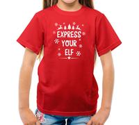 Express Your Elfo - T-Shirt - Divertente Elve Elfi Natale