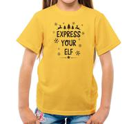 Express Your Elfo - T-Shirt - Divertente Elve Elfi Natale