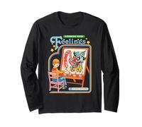 Express Your Feelings Clown Retro Vintage Funny Adult Humor Maglia a Manica