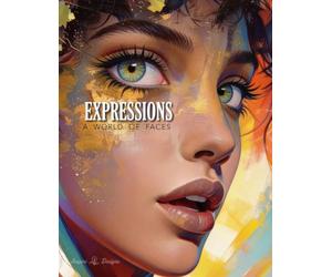 Expressions: A World of Faces: Creative Cut & Collage Ephemera Book for Art Journaling, Junk Journaling, Scrapbooking, Mixed Media Projects, Card Making and All Paper Crafts