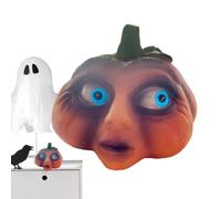 Expressive Pumpkin - Resin Fake Gourd, Funny Facial Squash, Spooky Table Fi | Farmhouse Decoration Artificial Pumpk Outdoor Pumpkin Decor, Home Halloween Decoration, Seasonal Holiday Decoration, Doorway,