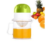 Exprimidor Manual De Cítricos - Exprimidor Portátil Con Vaso Trasparente De 450 Ml | Ideal Para Frutas, Hogar, Restaurante, Viajes, Gimnasio Y Camping