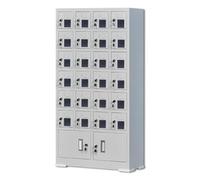 exproyzk Armadietto portacellulare con serratura e chiavi, armadietto portacellulare in acciaio per scuola, fabbrica, ufficio(24 Slots)