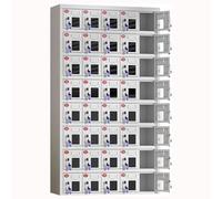 exproyzk Armadietto portacellulare con serratura e chiavi, Armadietto portacellulare in acciaio per scuola, fabbrica, ufficio(30 Slots)