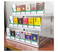 exproyzk Espositore Commerciale Per Sigarette, Spingitore Automatico Trasparente, Scaffale Per Sigarette Da Parete O Da Banco Per Negozi Al Dettaglio, Supermercati E Minimarket(50x29x30cm)